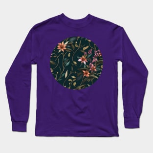 Elegant floral vines Long Sleeve T-Shirt